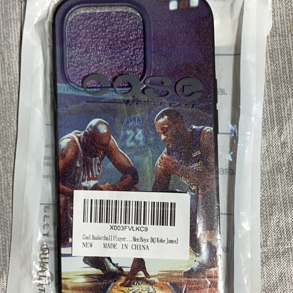 iPhone 14Pro jelly case with MJ and Kobe